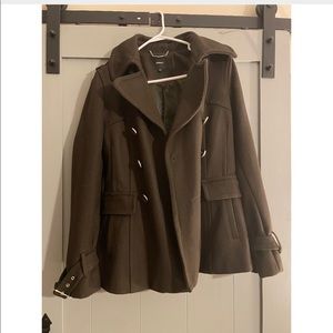 NWOT Dark Olive Green Express Coat